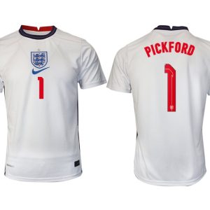 England Trikot Home EM 2022 weiß/blau mit Aufdruck PICKFORD 1