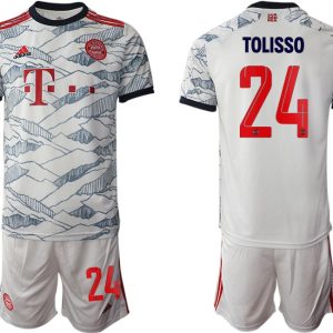 FC Bayern München 3rd Herren Trikot 21/22 Ausweichtrikot weiß mit Aufdruck Tolisso 24-1