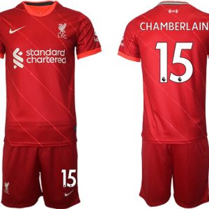 FC Liverpool Heimtrikot 2021/22 rot Trikotsatz mit Aufdruck Chamberlain 15