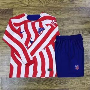 Fußball Trikot Atlético Madrid 2021/22 Heimtrikot Langarm + Kurze Hosen