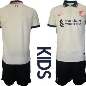 Fußball Trikot Liverpool FC 2021/22 Auswärtstrikot für Kinder in Beige