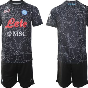 Fussball Trikotsatz SSC Napoli Special Heimtrikot 2021-2022 Kurzarm schwarz