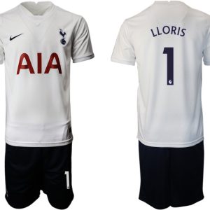 Fussball Trikotsatz Tottenham Hotspur Herren Heimtrikot 2021/22 in weiß mit Aufdruck LLORIS 1