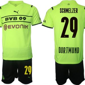 Fußballtrikot BVB Borussia Dortmund 2022 CUP Shirt gelb/schwarz mit Aufdruck Schmelzer 29