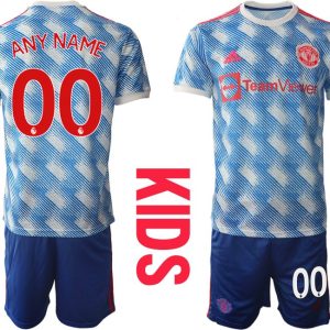 Fussballtrikot Manchester United Auswärts Trikot 2022 Kinder Weiss-1