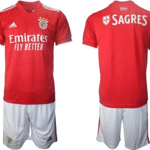 Fußballtrikots SL Benfica Lissabon Heimtrikot 2021/22 rot Kurzarm + Kurze Hosen