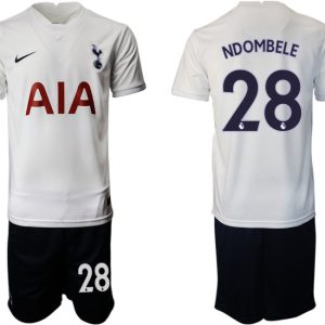 Fußballtrikots Tottenham Hotspur Heimtrikot 2021/22 weiß mit Aufdruck NDOMBELE 28