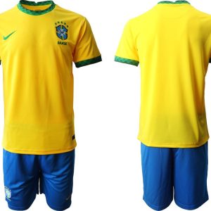 Günstige Fußballtrikots Brasilien Herren Heimtrikot 2022 in gelb