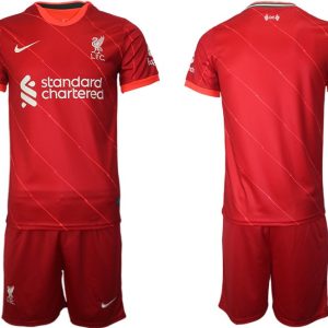 Günstige Fußballtrikots Liverpool FC Herren Heimtrikot 2021/22 rot/weiß-1