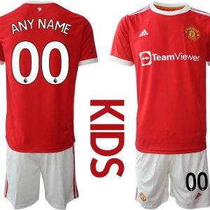 Günstige Fußballtrikots Manchester United Heimtrikot 2022 Kinder in rot-1