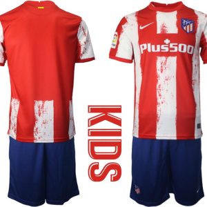 Heimtrikot Atlético de Madrid Home Fußballtrikot rot 2021/2022 für Kinder