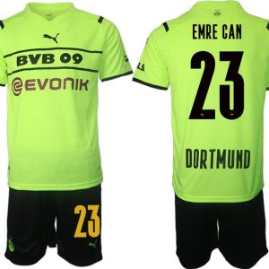 Herren BVB Borussia Dortmund 2022 CUP Shirt gelb/schwarz mit Aufdruck Emre Can 23