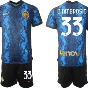 Inter Mailand Danilo D’Ambrosio #33 Kit Herren Heimtrikot Trikotsatz