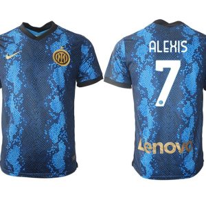 Inter Milan Alexis Sánchez #7 Herren Heimtrikot 2022 Home Fußballtrikots Kurzarm