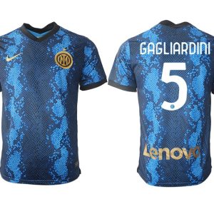 Inter Milan Roberto Gagliardini #5 Junge Männer Heimtrikot 2022 Kurzarm