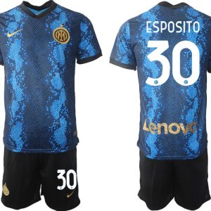 Inter Milan Sebastiano Esposito #30 Heimtrikot Trikotsatz Kurzarm (+ Kurze Hosen)