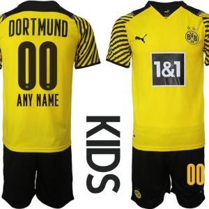 Kindertrikot Borussia Dortmund Heimtrikot in gelbe 2022 Trikotsatz-1