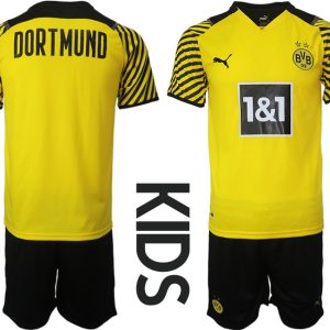 Kindertrikot Borussia Dortmund Heimtrikot in gelbe 2022 Trikotsatz