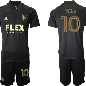 Los Angeles FC 2021 LAFC Black Gold Primary Replica Player Jersey Carlos Vela 10