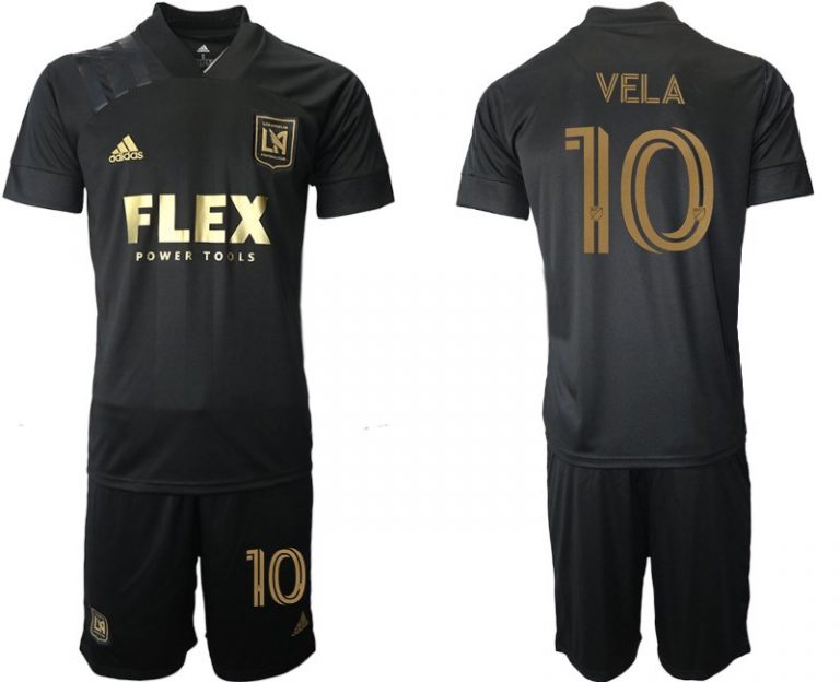 Los Angeles FC 2021 LAFC Black Gold Primary Replica Player Jersey Carlos Vela 10