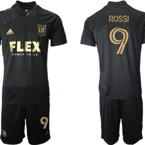 Los Angeles FC 2021 LAFC Black Gold Primary Replica Player Jersey Diego Rossi 9