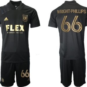 Los Angeles FC LAFC 2021 Black Gold Replica Jersey Wright-Phillips 66