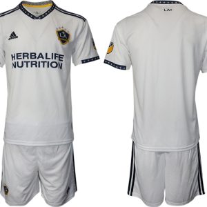 Los Angeles Galaxy 2022 Auswärtstrikot, Weiß mit Herbalife Nutrition-Aufdruck