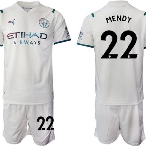 Manchester City Auswärtstrikot 2022 mit Aufdruck MENDY 22