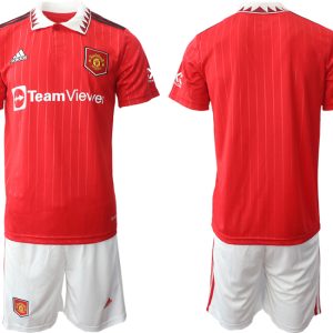 Manchester United 2022-23 Heimtrikot Herren Trikot + Kurze Hosen