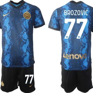 Marcelo Brozović #77 Inter Mailand 2022 Home Fußballtrikot-Set