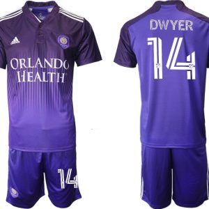 Orlando City SC DWYER 14 Purple 2021 Thick N Thin Player Jersey