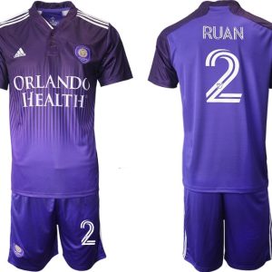 Orlando City SC RUAN 2 Purple 2021 Thick N Thin Player Jersey