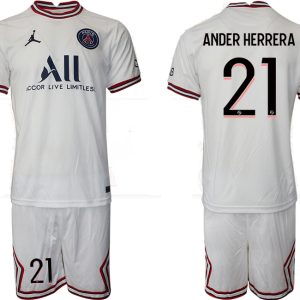 Paris Saint-Germain 4th Shirt 2022/23 Fourth Trikot PSG weiß mit Aufdruck Ander Herrera 21