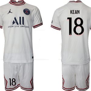 Paris Saint-Germain 4th Shirt 2022/23 Fourth Trikot PSG weiß mit Aufdruck KEAN 18