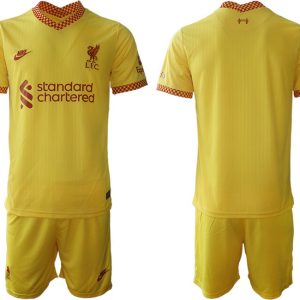 Personalisierbar Trikotsatz Liverpool FC Stadium Ausweichtrikot 2021/22 gelb-rot