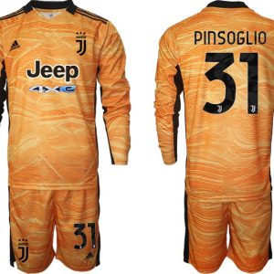 Pinsoglio 31# Juventus Turin Torwart Trikots Offizielles Set Langarm + Kurze Hosen