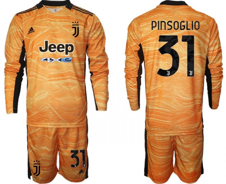 Pinsoglio 31# Juventus Turin Torwart Trikots Offizielles Set Langarm + Kurze Hosen