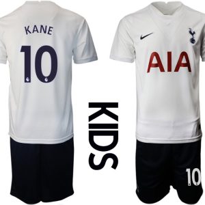 Tottenham Hotspur 2022 Heimtrikot in weiß für Kinder mit Aufdruck KANE 10