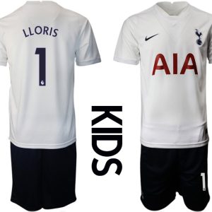 Tottenham Hotspur 2022 Heimtrikot in weiß für Kinder mit Aufdruck LLORIS 1