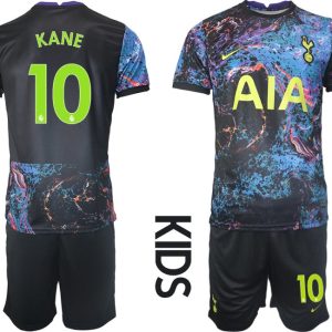 Tottenham Hotspur Auswärtstrikot 2022 Kinder mit Aufdruck Kane 10