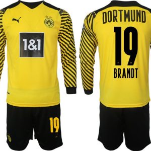 Trikotsatz BVB Borussia Dortmund Heimtrikot 2022 gelb-schwarz Langarm Brandt 19