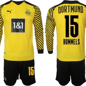 Trikotsatz BVB Borussia Dortmund Heimtrikot 2022 gelb-schwarz Langarm Hummels 15