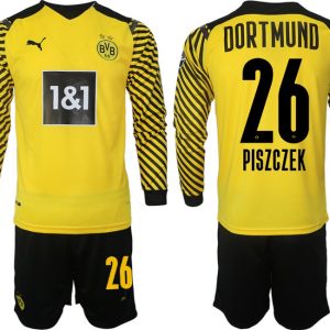 Trikotsatz BVB Borussia Dortmund Heimtrikot 2022 gelb-schwarz Langarm Piszczek 26