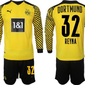 Trikotsatz BVB Borussia Dortmund Heimtrikot 2022 gelb-schwarz Langarm Reyna 32