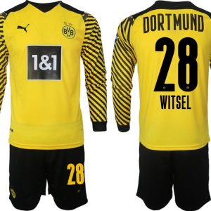 Trikotsatz BVB Borussia Dortmund Heimtrikot 2022 gelb-schwarz Langarm Witsel 28