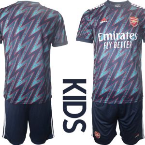 Trikotsatz FC Arsenal Ausweichtrikot 2021/2022 für Kinder Blau