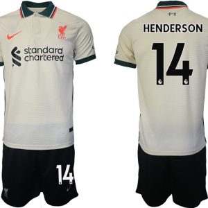 Trikotsatz FC Liverpool Trikot Away 2021/2022 mit Aufdruck HENDERSON 14