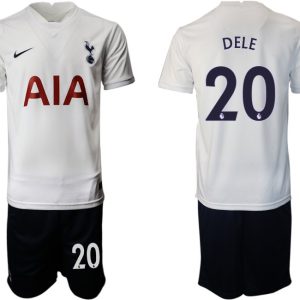 Trikotsatz Tottenham Hotspur Heimtrikot 2021/22 weiß mit Aufdruck DELE 20