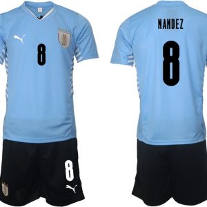 Uruguay Herren Heimtrikot 2022 Copa America mit Aufdruck Nandez 8