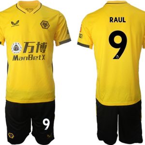 Wolverhampton Wanderers Gelb Trikot 2022 Heim mit Aufdruck RAUL 9